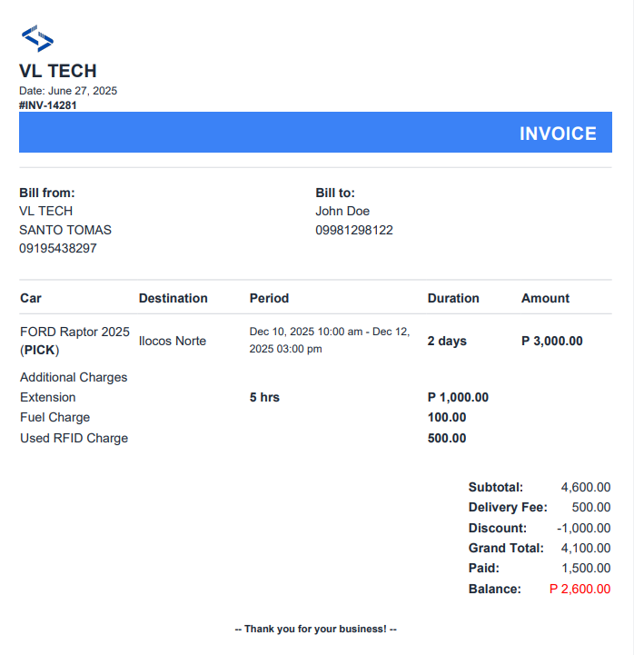 🧾 Invoicing That Works